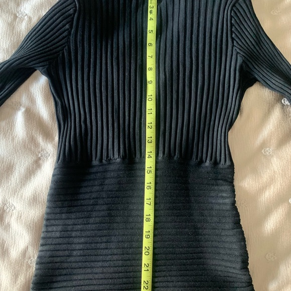 Black Wayne Rogers Vintage Surplice Sweater Sz M - Picture 6 of 7